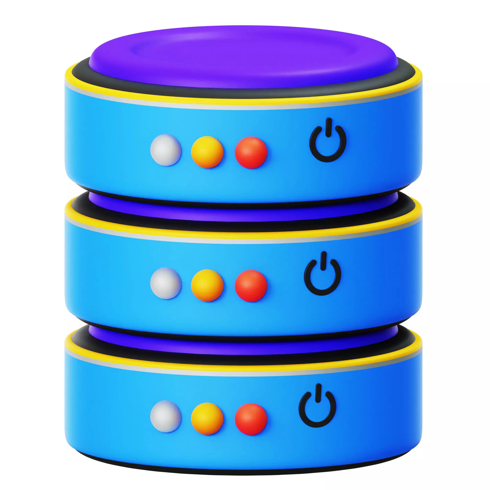 Database 3D Icon Low-poly 3D model_0