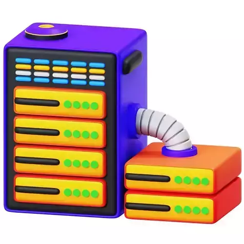 Server 3D Icon