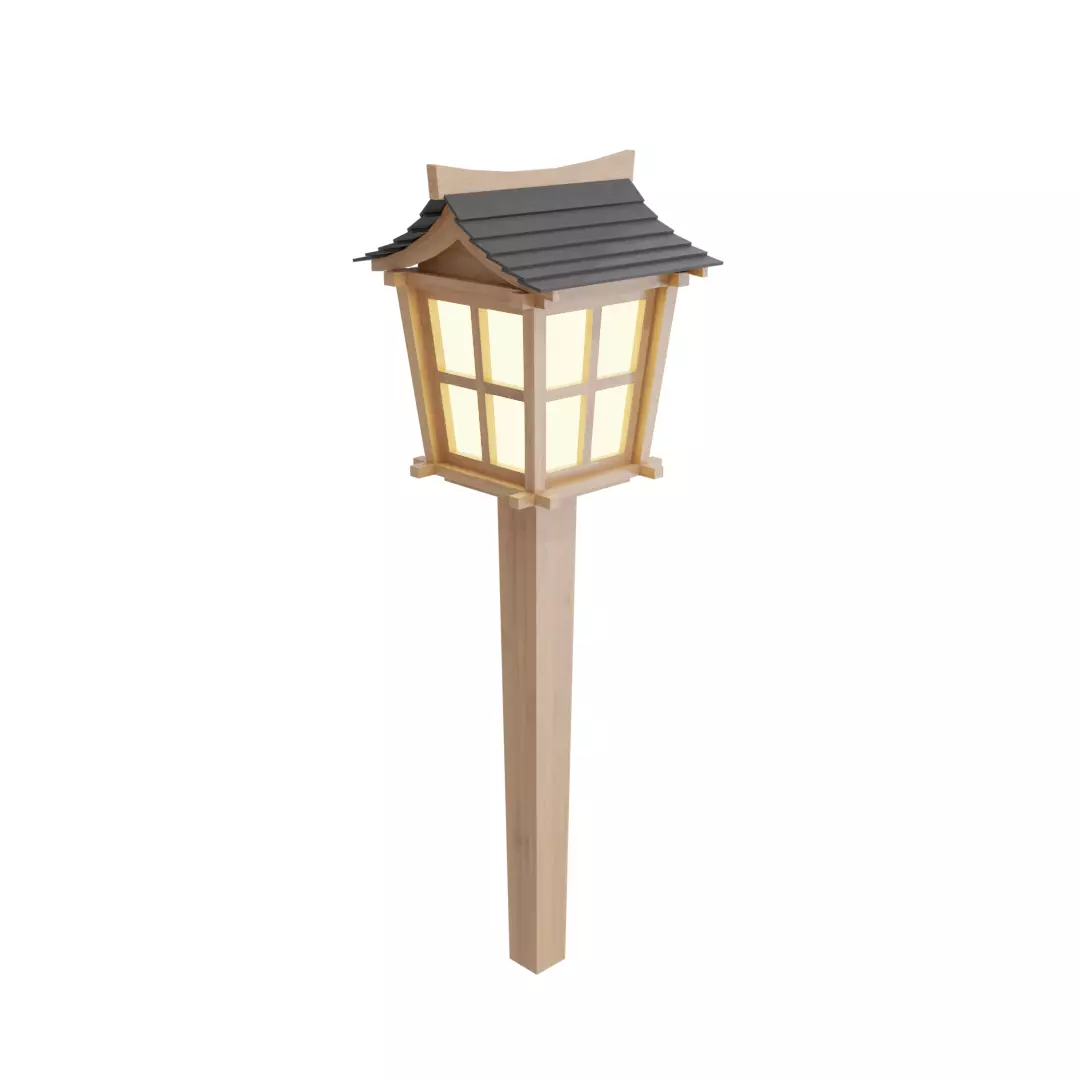 Japanese Garden Lamp Free 3D model