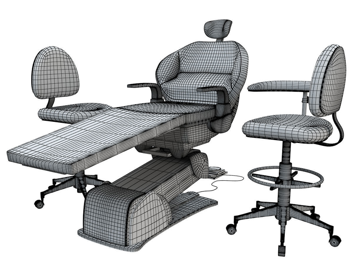Dental Chair 3D model_8