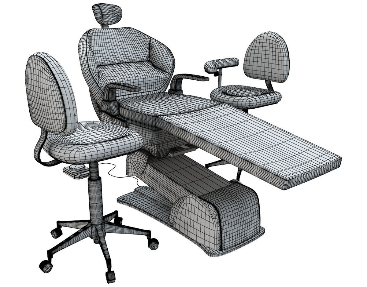 Dental Chair 3D model_14