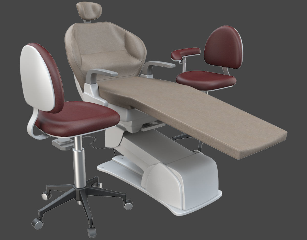 Dental Chair 3D model_4
