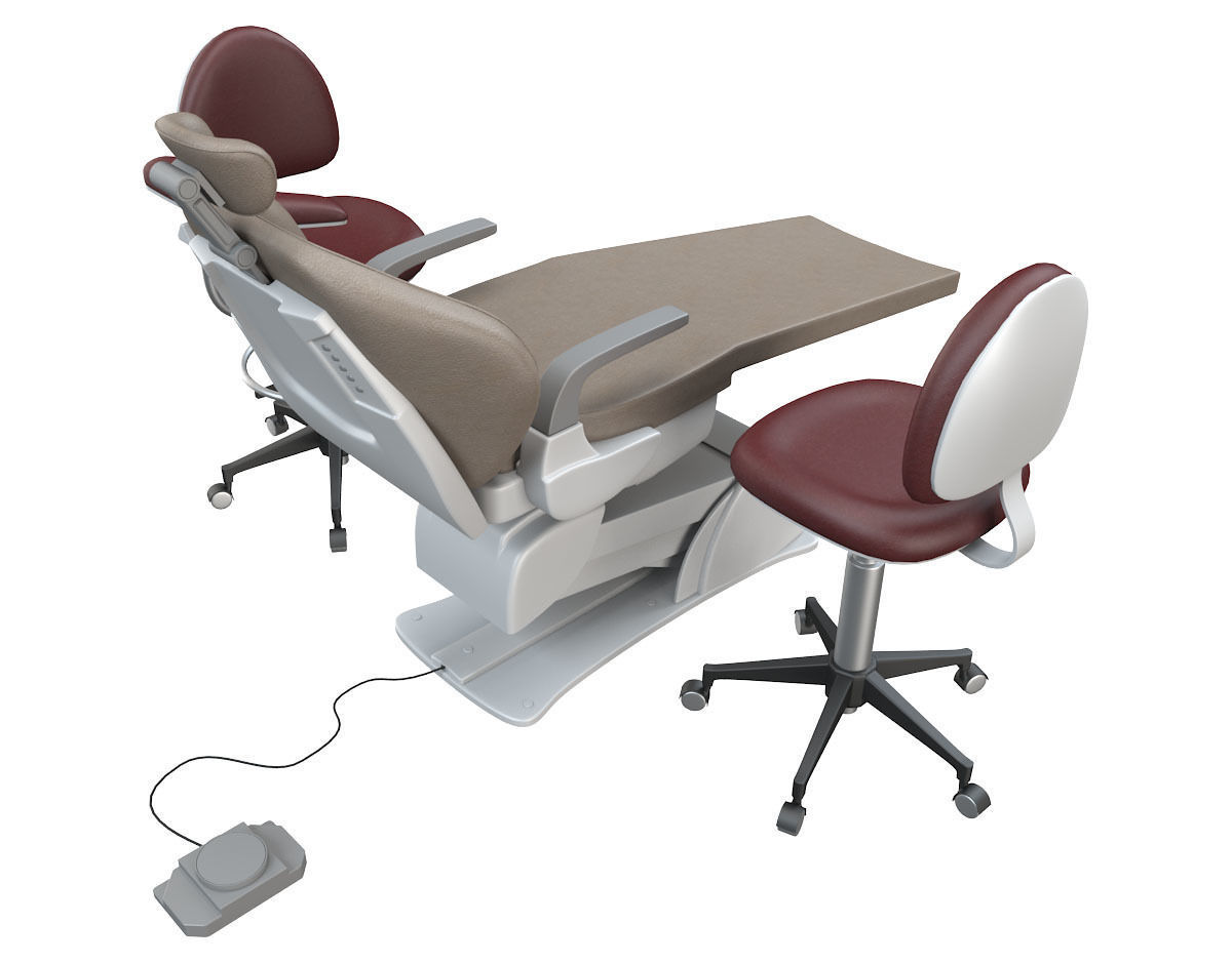 Dental Chair 3D model_3