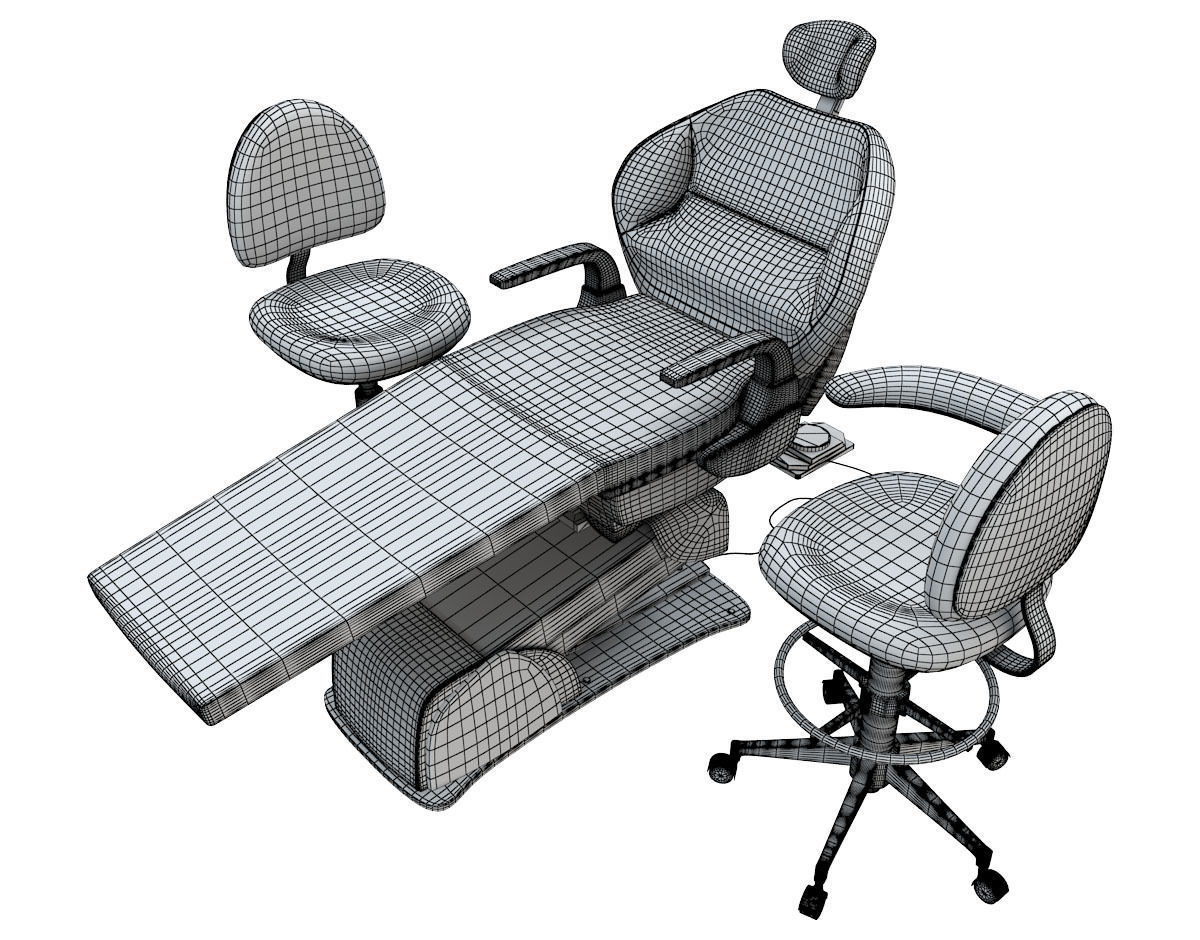Dental Chair 3D model_11