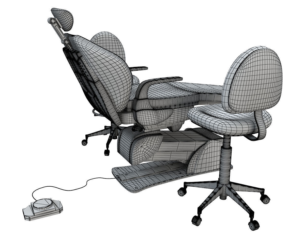 Dental Chair 3D model_10