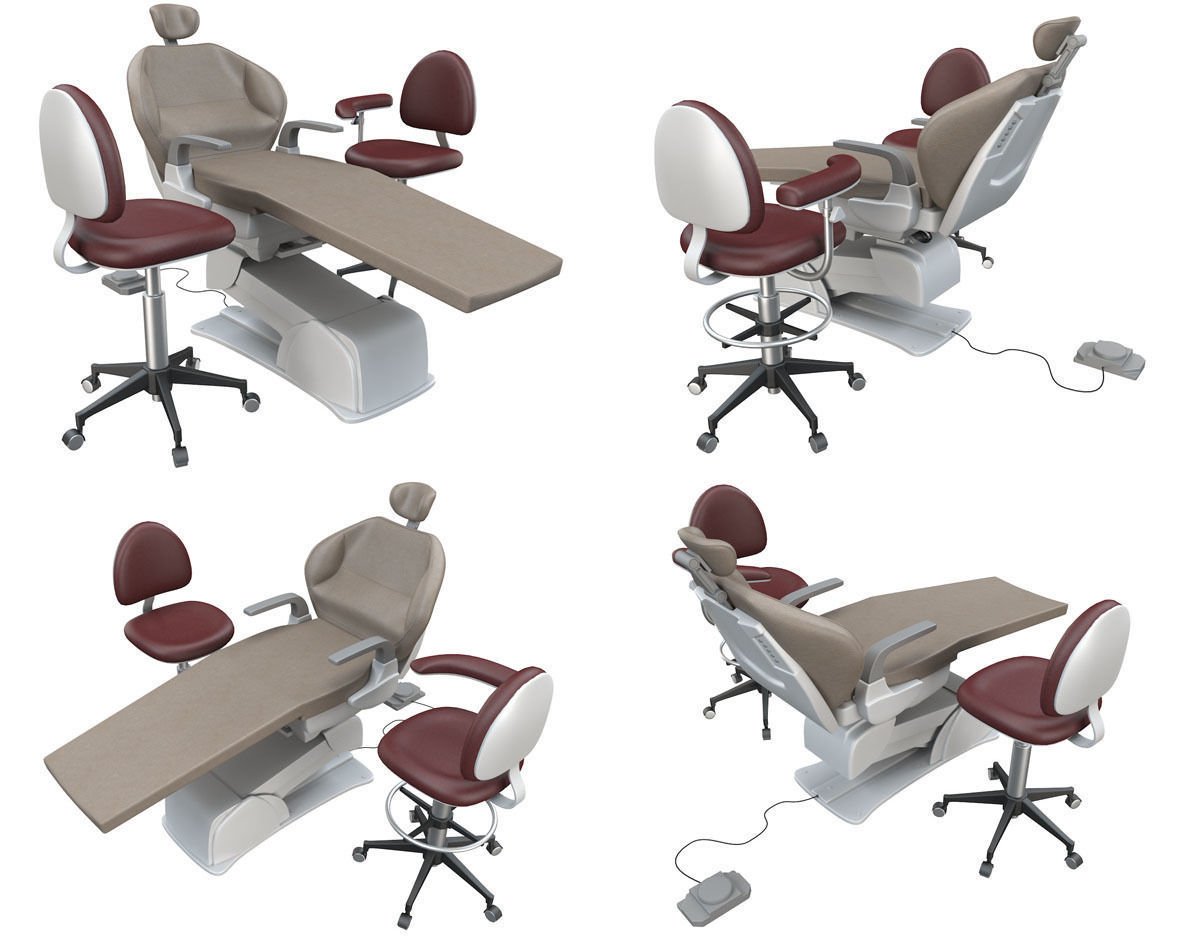 Dental Chair 3D model_7