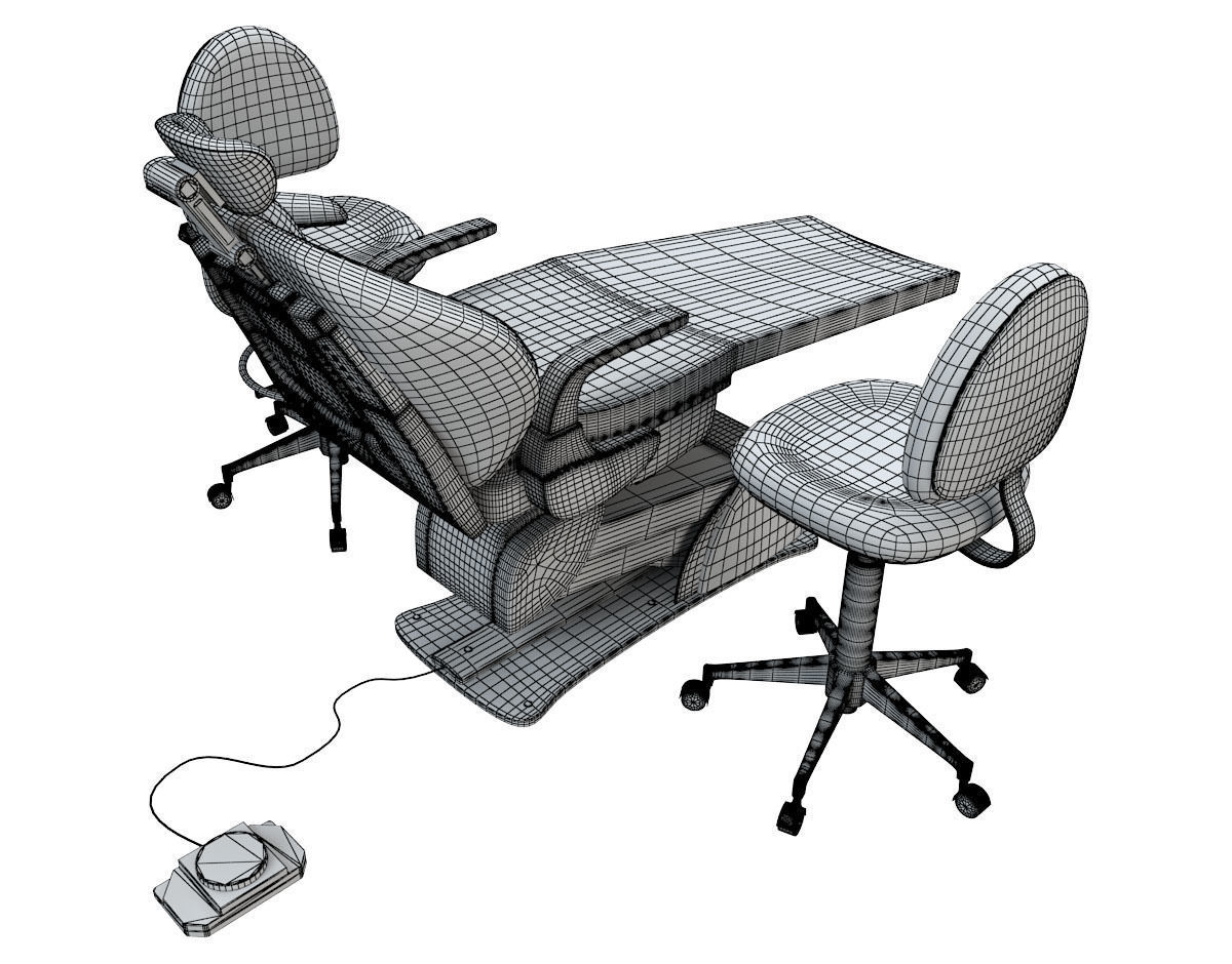 Dental Chair 3D model_12