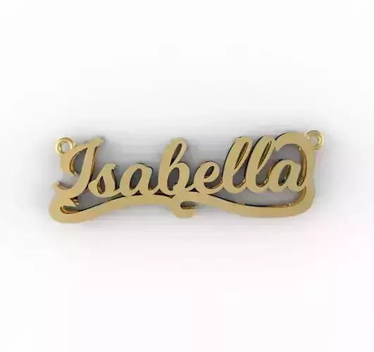 Isabella name plate