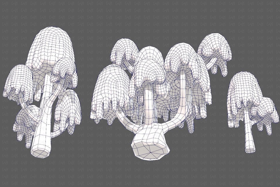 Trees Cartoon V18 Low-poly 3D model_40