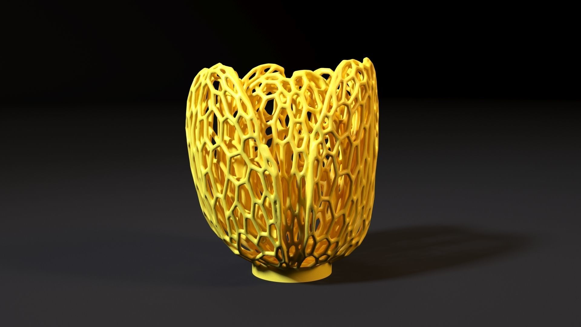 Vase candlestick tulip 3D print model_7