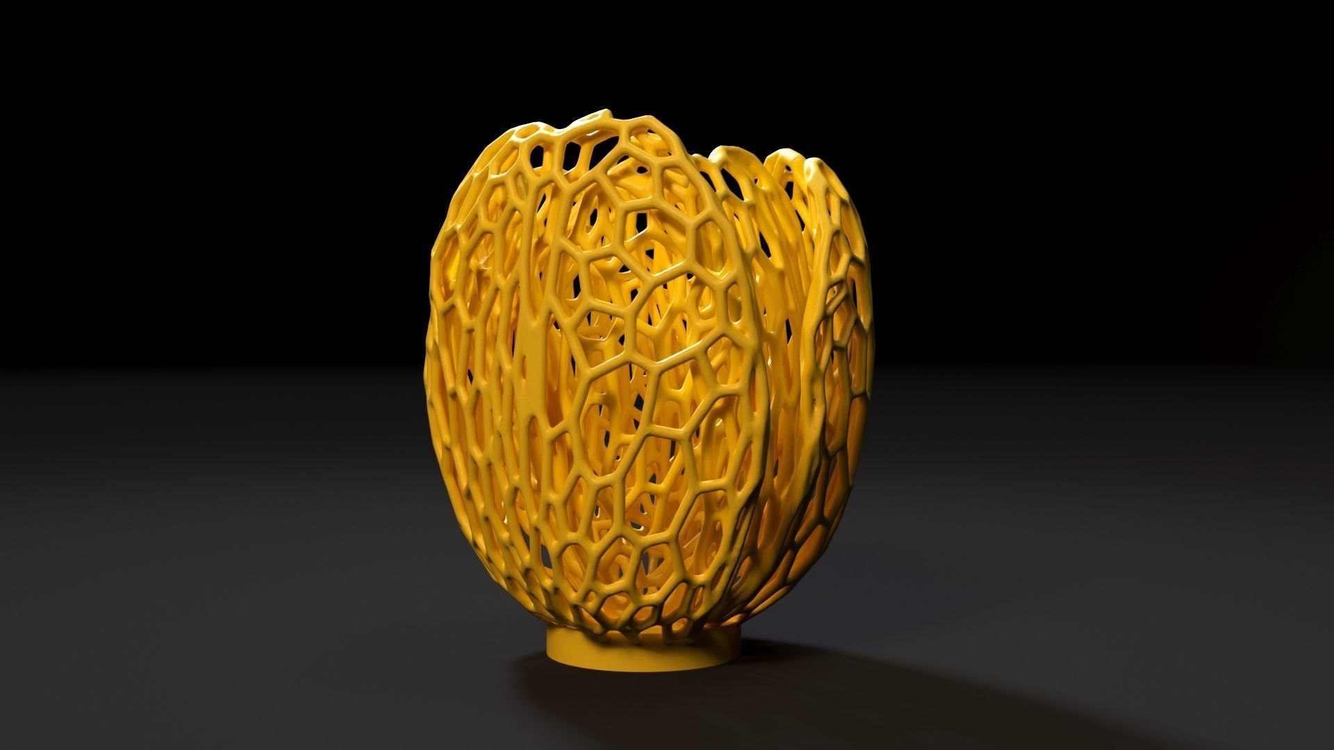 Vase candlestick tulip 3D print model_2