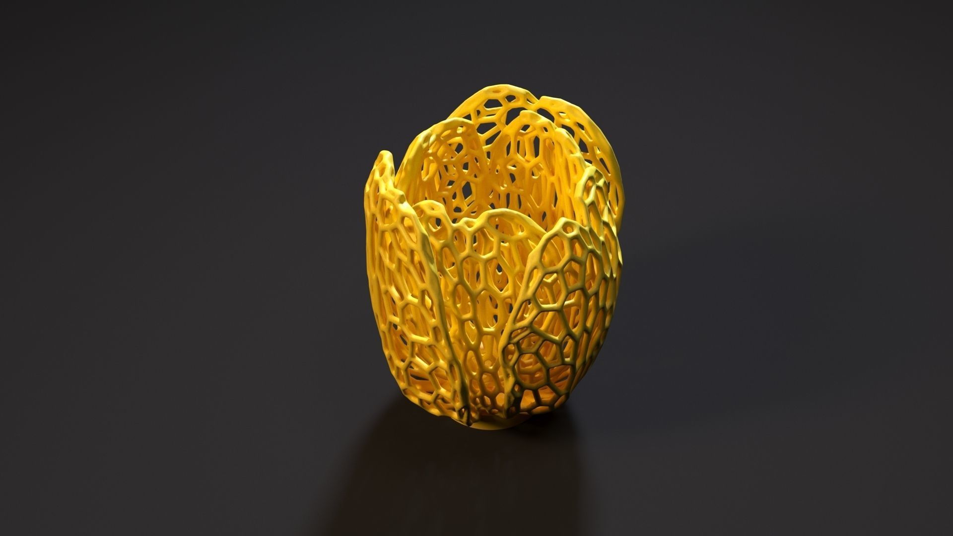 Vase candlestick tulip 3D print model_3