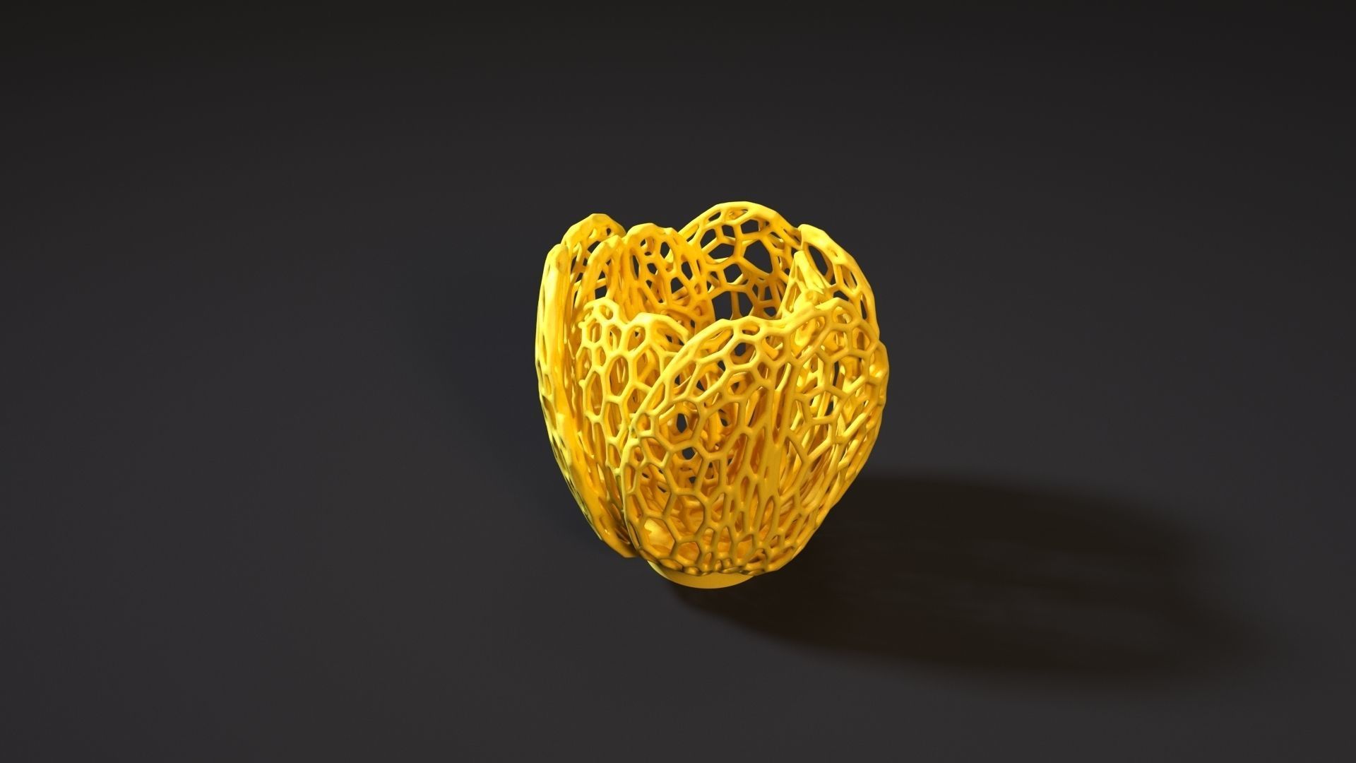 Vase candlestick tulip 3D print model_9