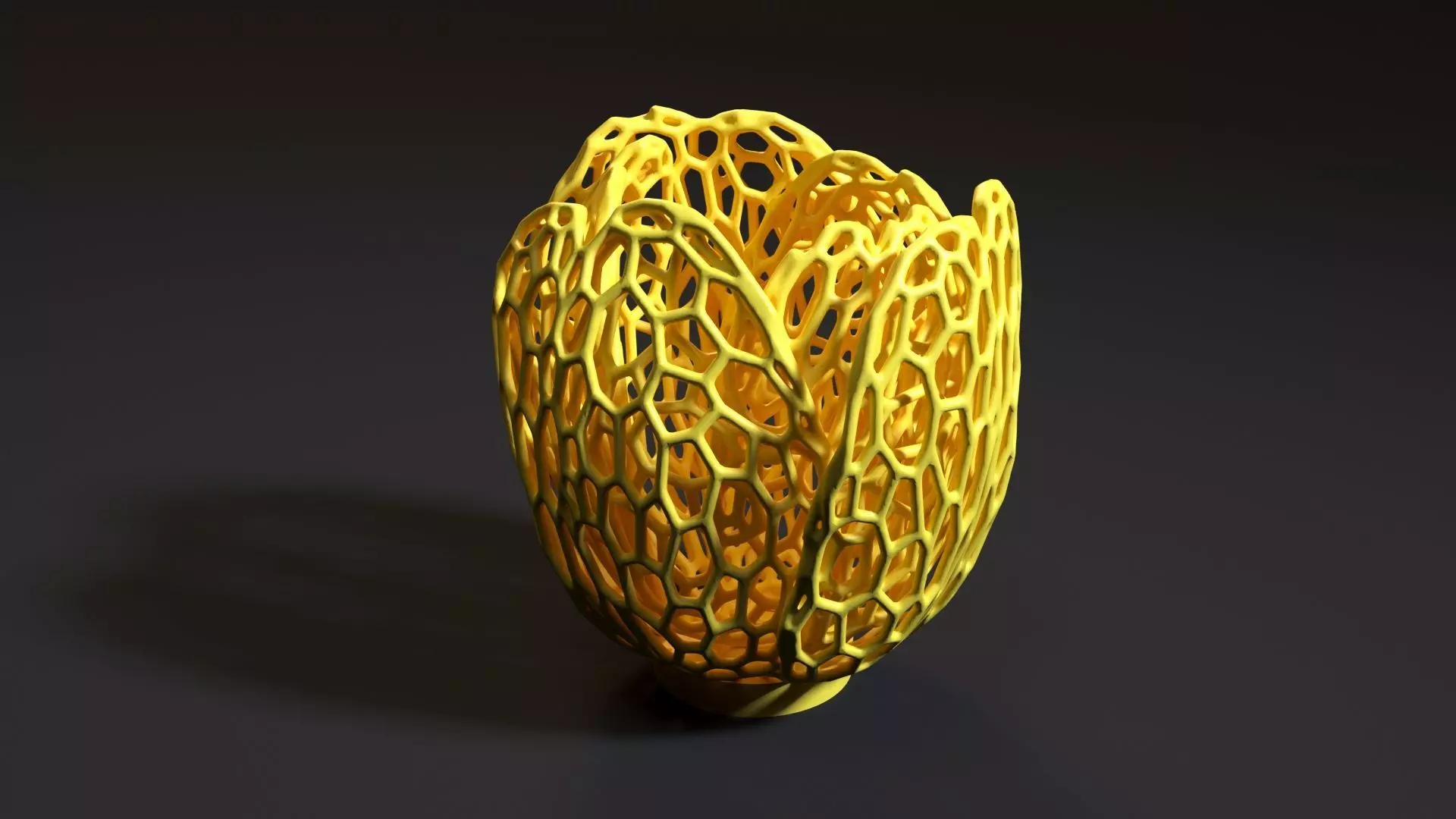 Vase candlestick tulip 3D print model_0