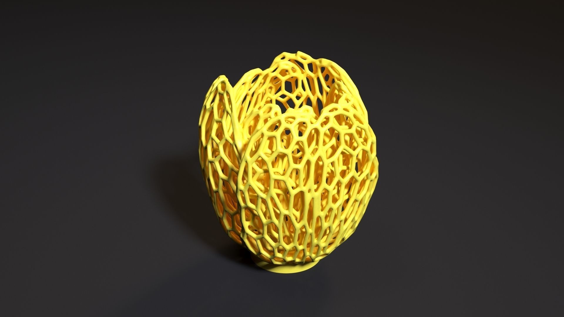 Vase candlestick tulip 3D print model_5