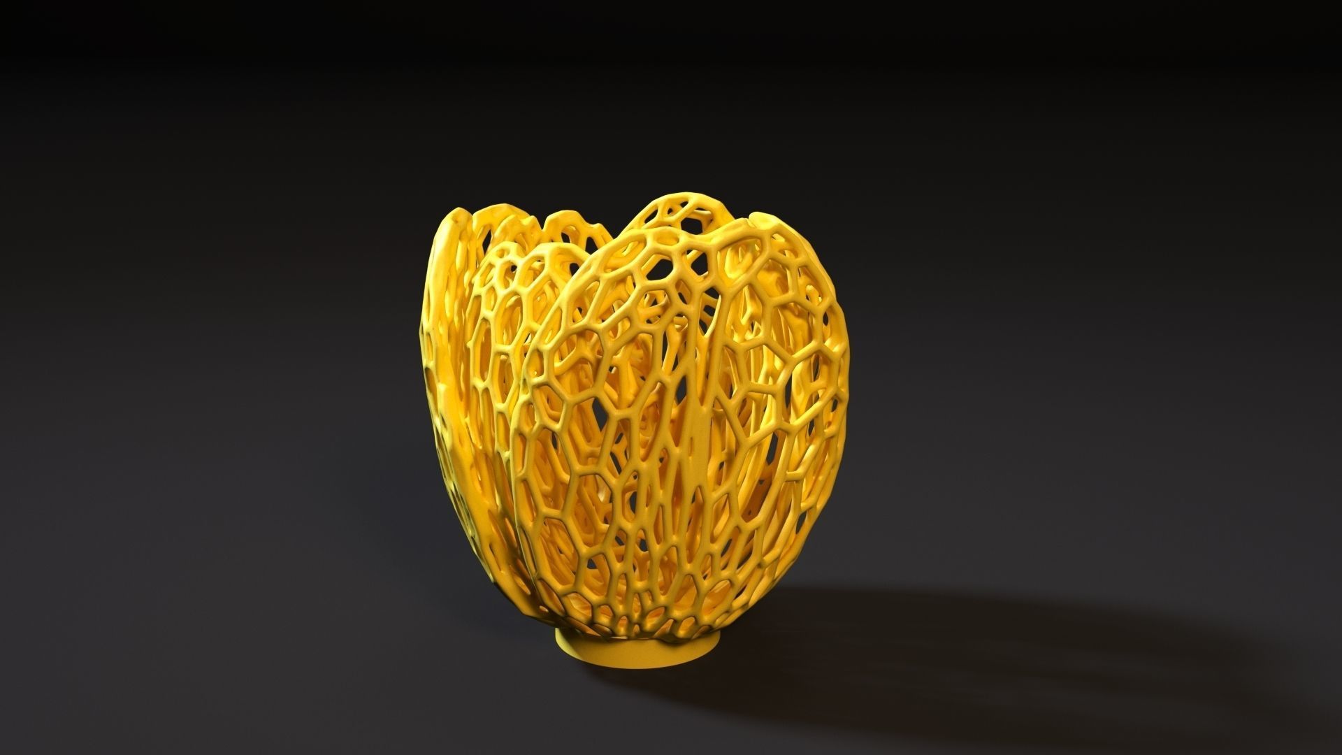 Vase candlestick tulip 3D print model_1