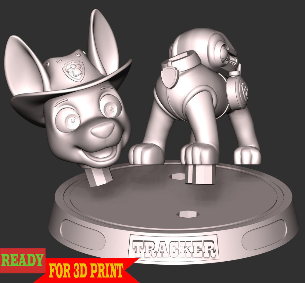 Tracker PAW Patrol 3D print model_3