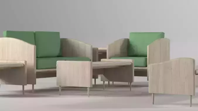 Retro Living Room Set1