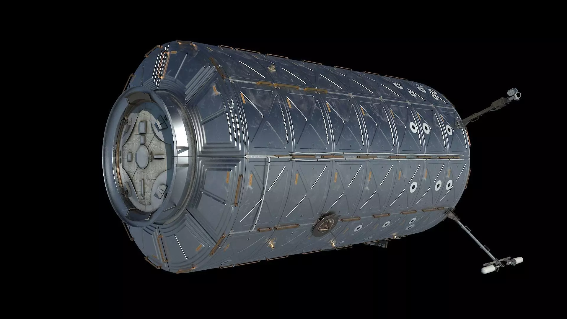 High quality 3D model Destiny ISS module 3D model_0