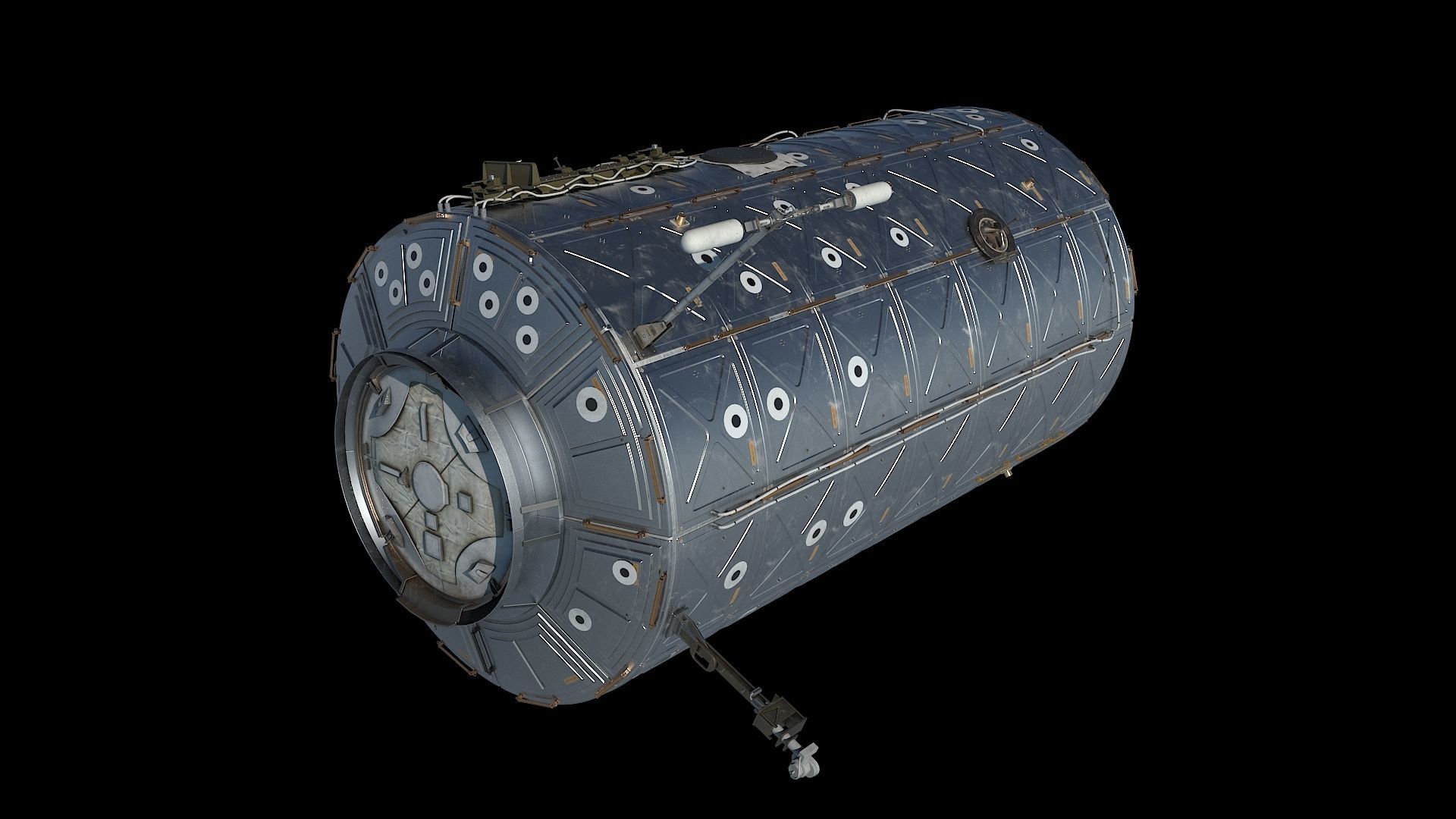 High quality 3D model Destiny ISS module 3D model_2