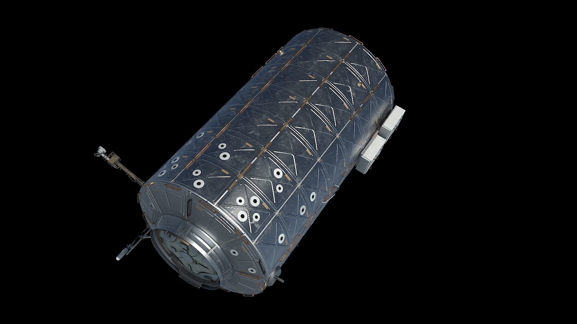 High quality 3D model Destiny ISS module 3D model_3