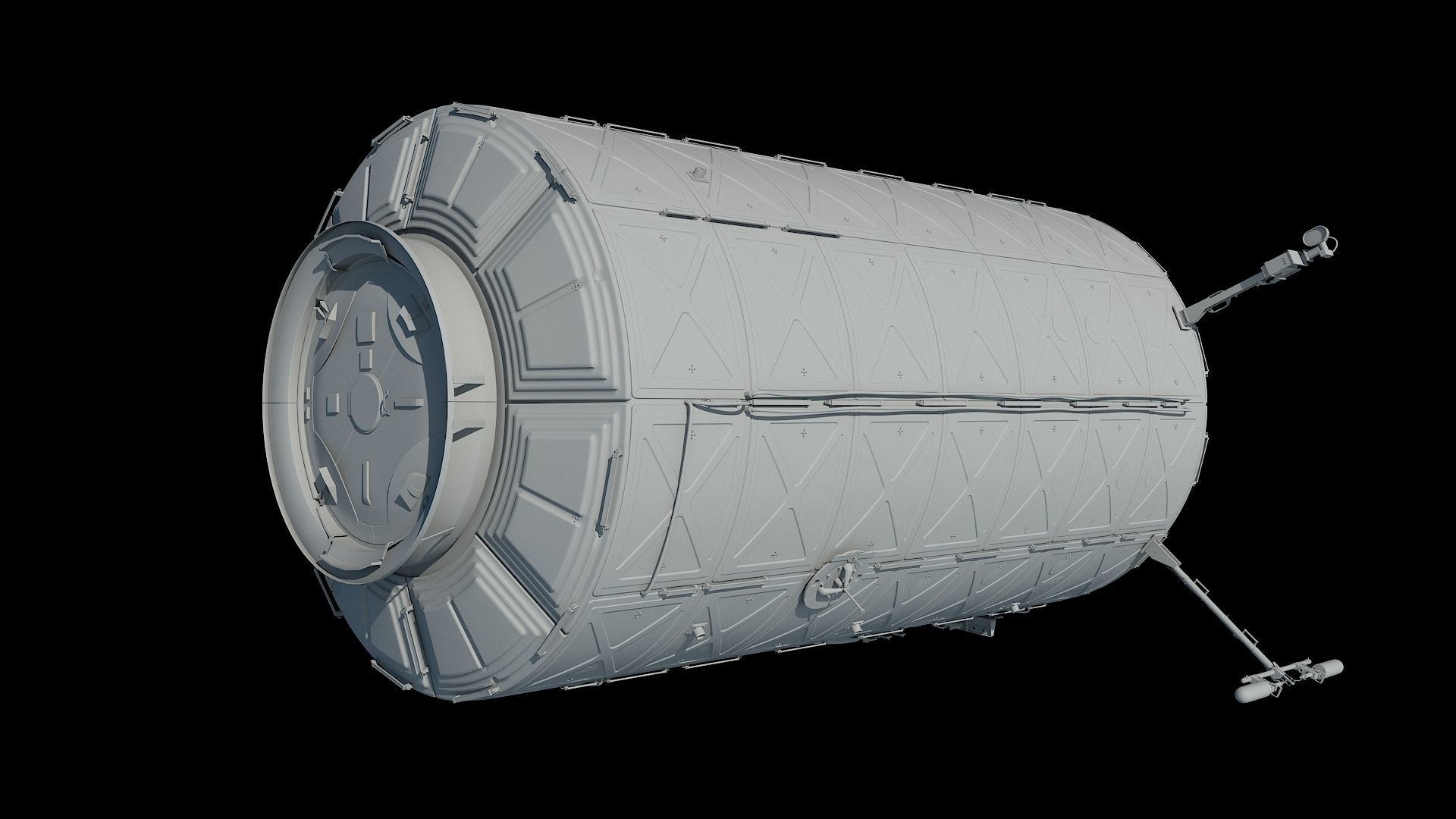 High quality 3D model Destiny ISS module 3D model_4