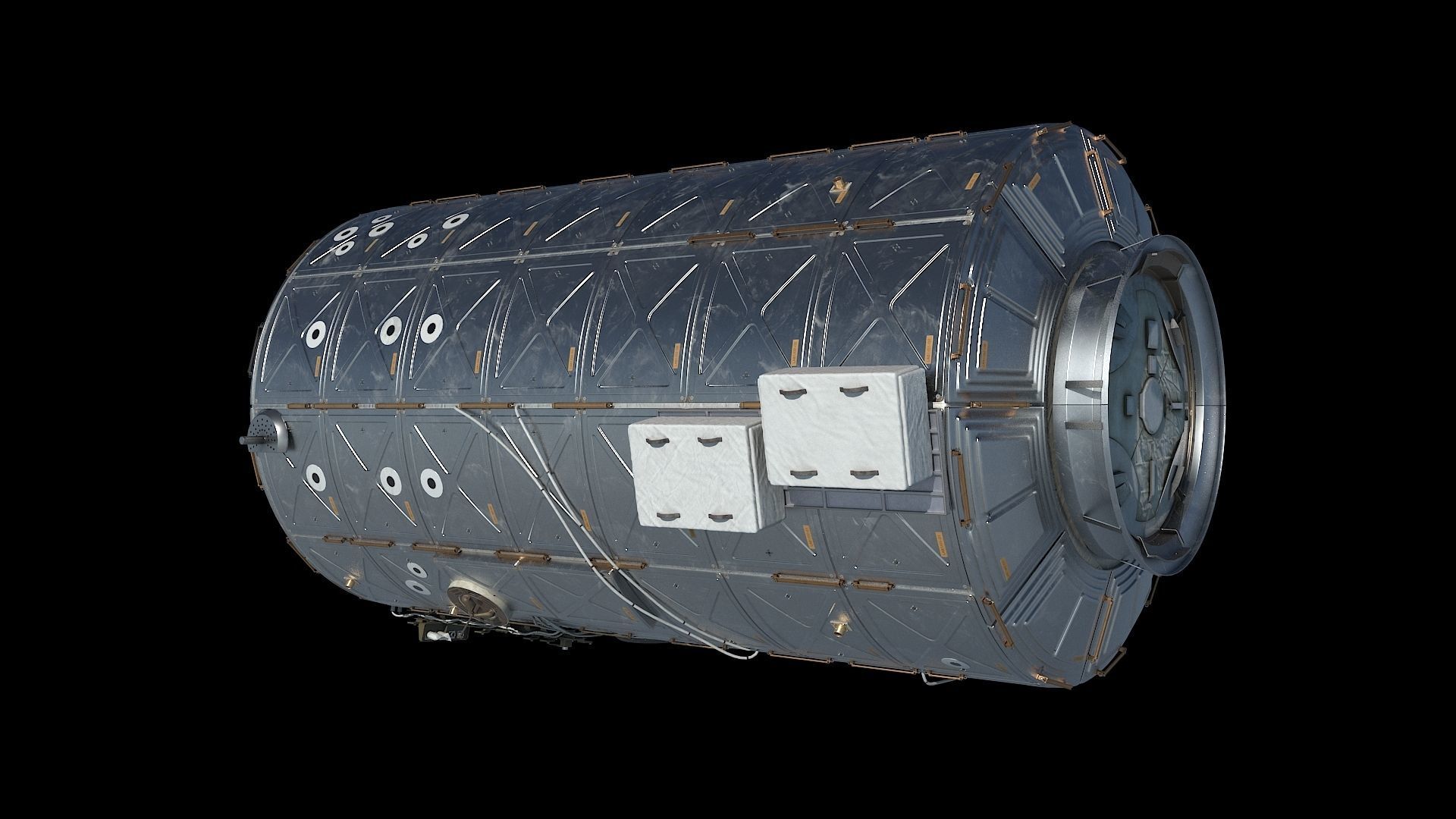 High quality 3D model Destiny ISS module 3D model_1