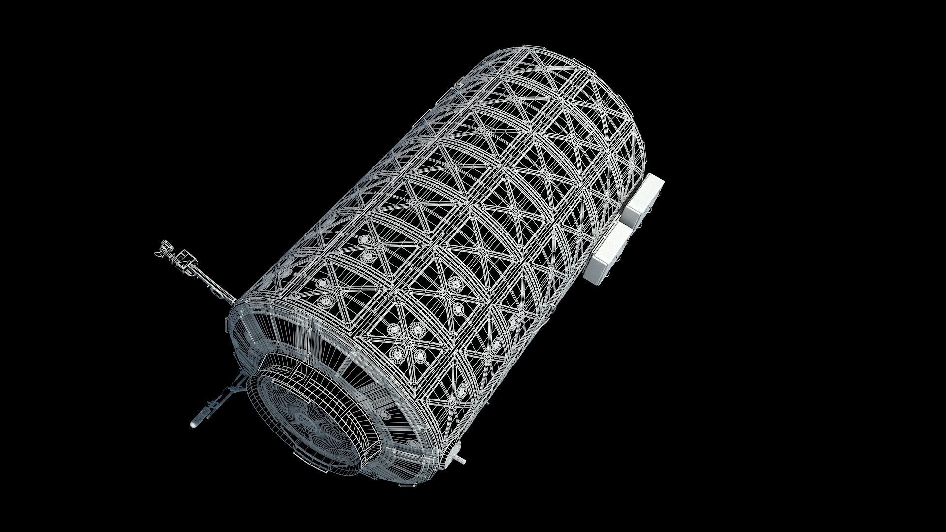 High quality 3D model Destiny ISS module 3D model_11