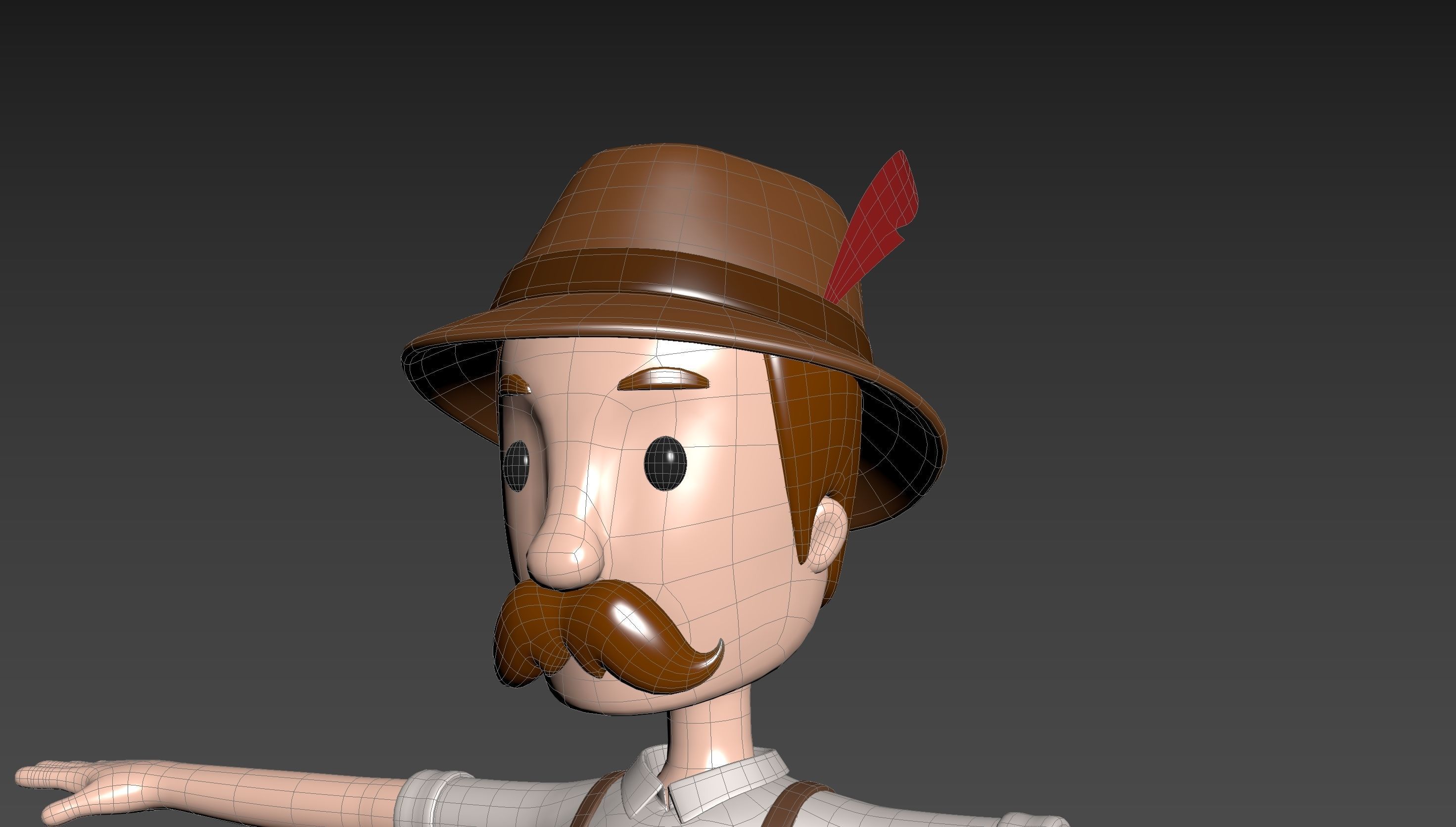 CartoonMan046 Oktoberfest Man 3D model_30