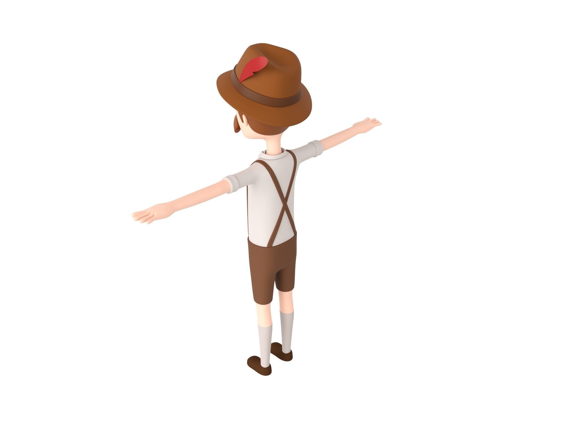 CartoonMan046 Oktoberfest Man 3D model_5