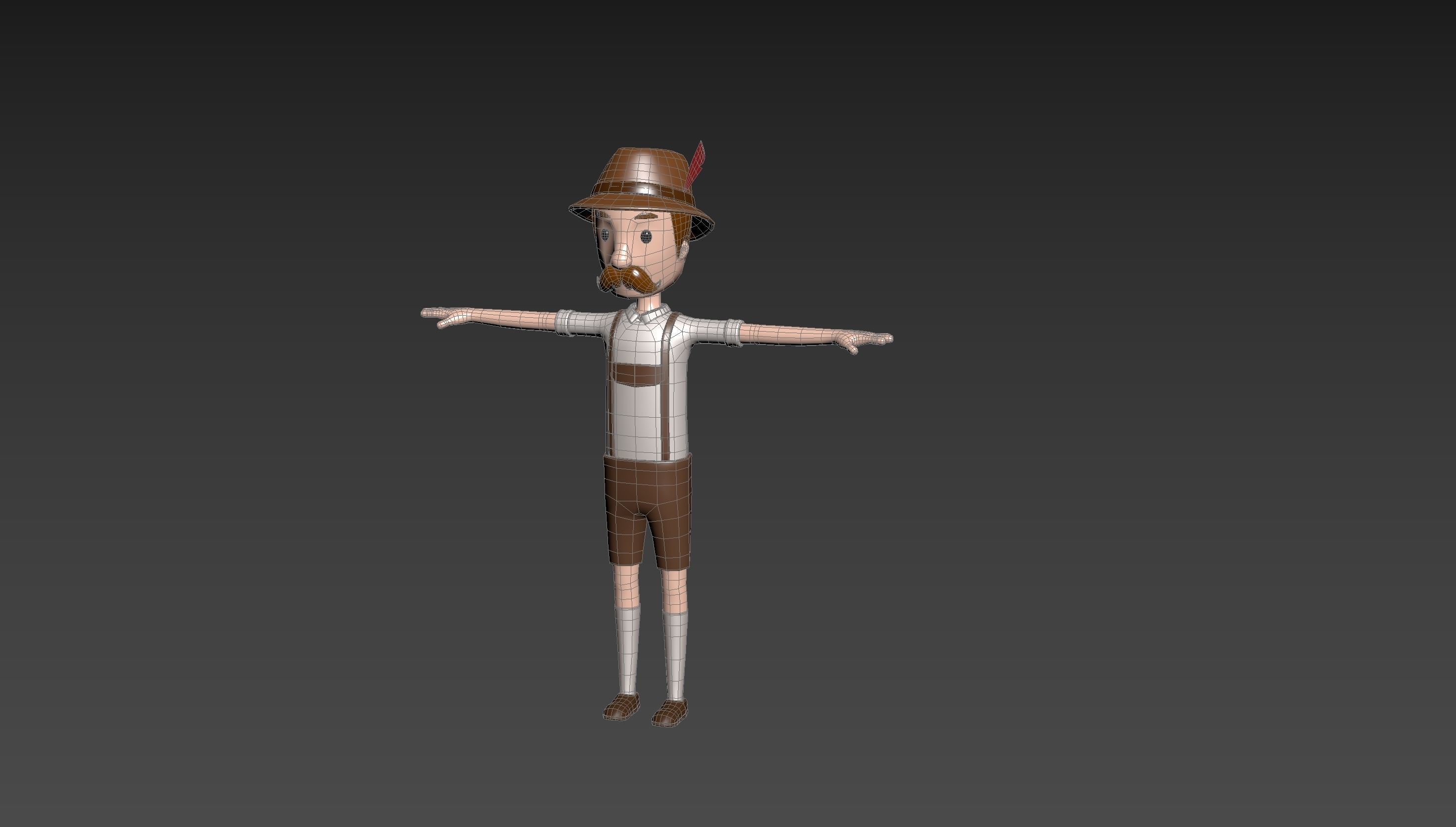CartoonMan046 Oktoberfest Man 3D model_11