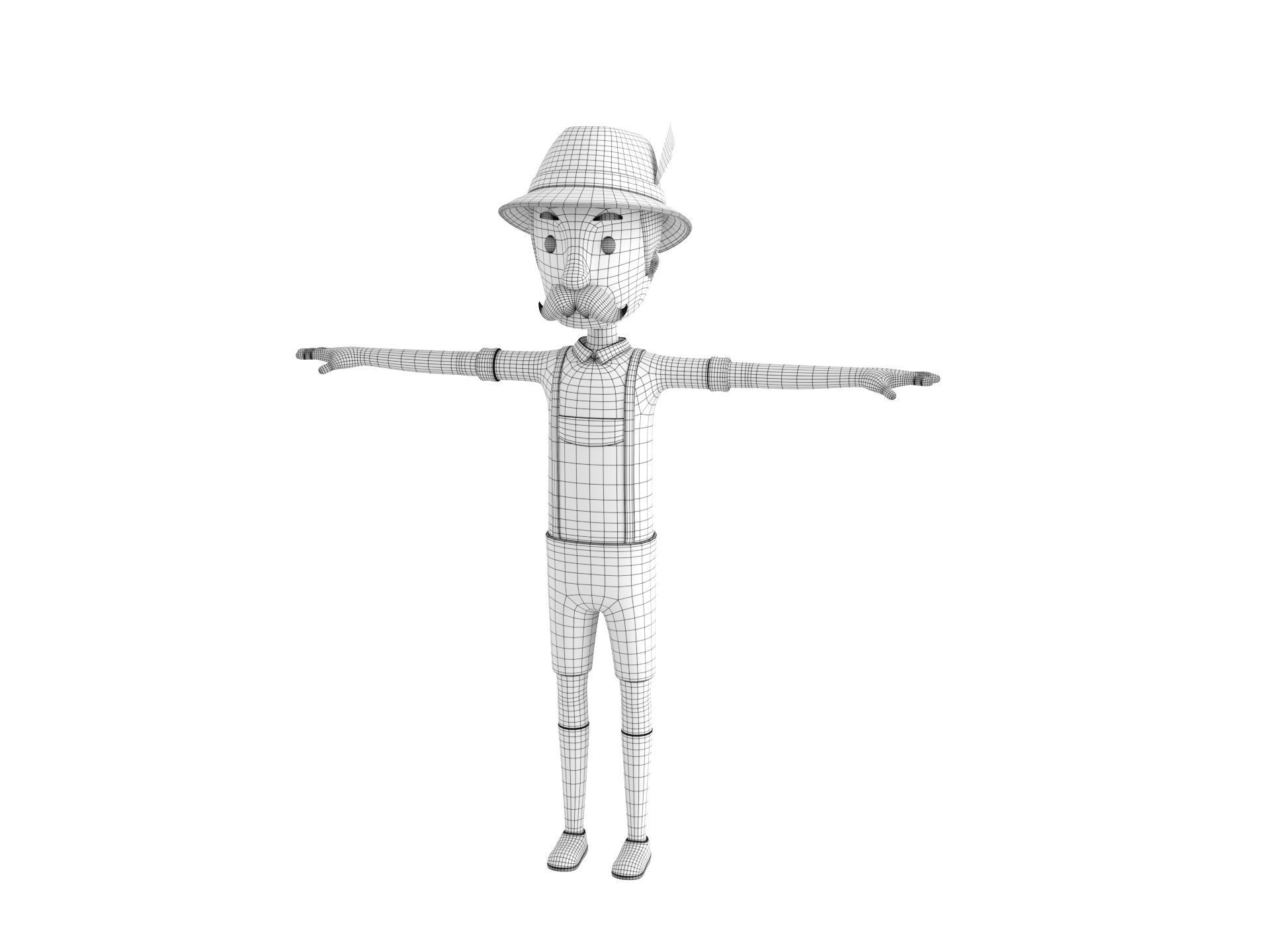 CartoonMan046 Oktoberfest Man 3D model_32