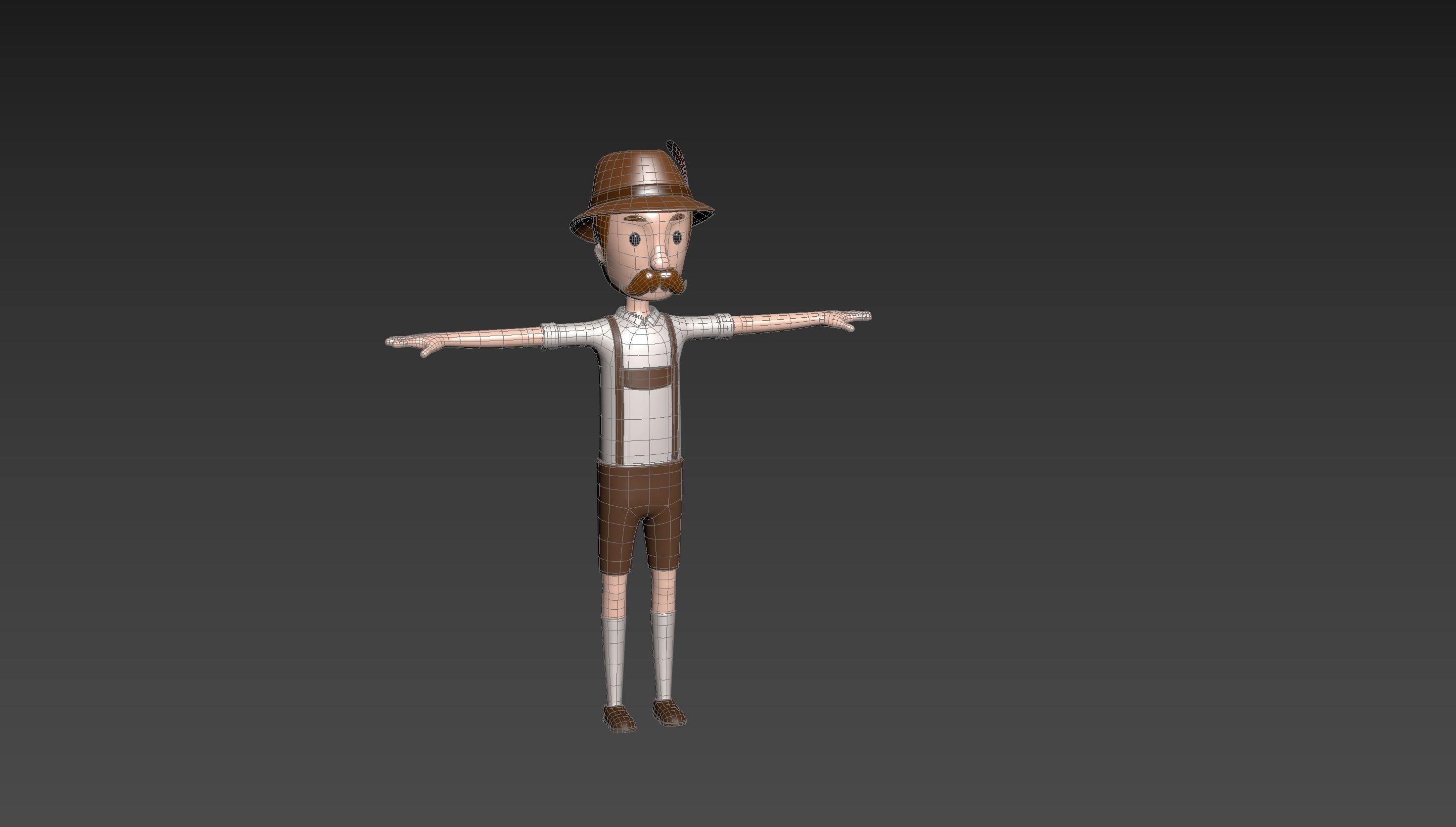 CartoonMan046 Oktoberfest Man 3D model_14
