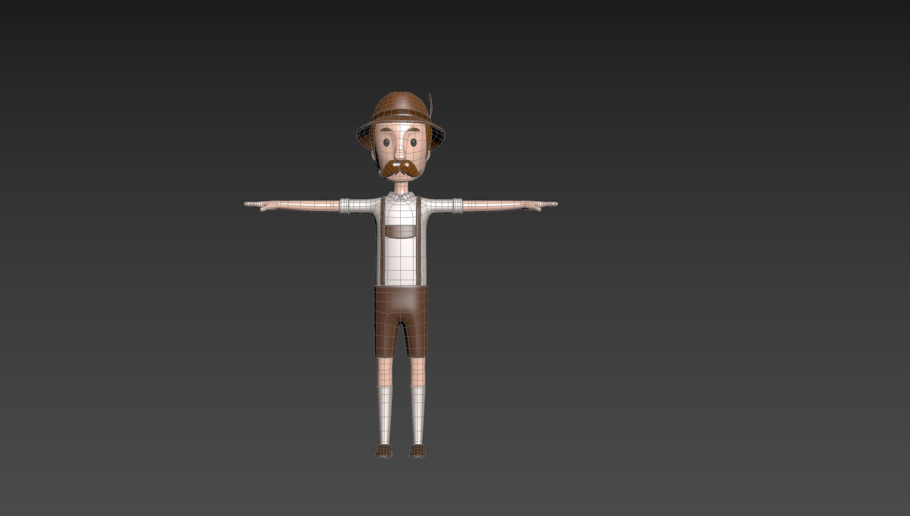 CartoonMan046 Oktoberfest Man 3D model_13