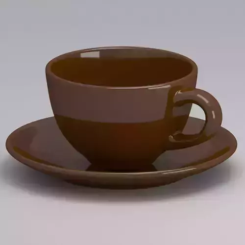 Coffee Cup brown 3D model