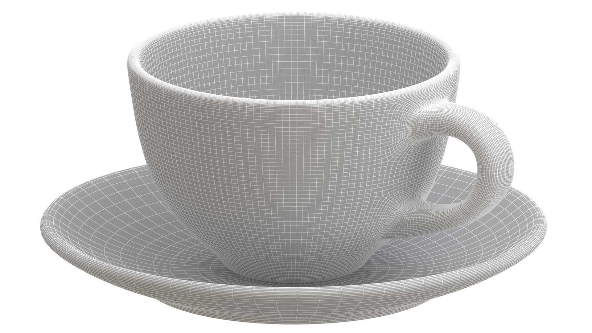 Coffee Cup brown 3D model_5