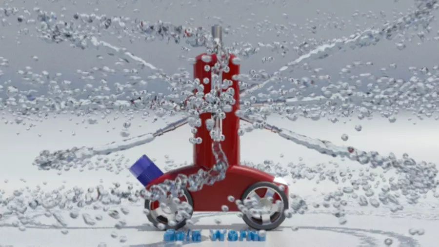 Fire Extinguisher Robot Free 3D model