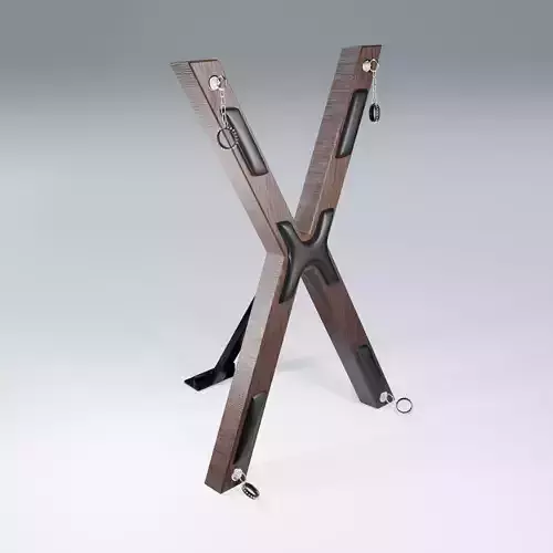 BDSM NSFW Bondage Cross Restraint Pillory Slave Sex Toy Low-poly 3D model