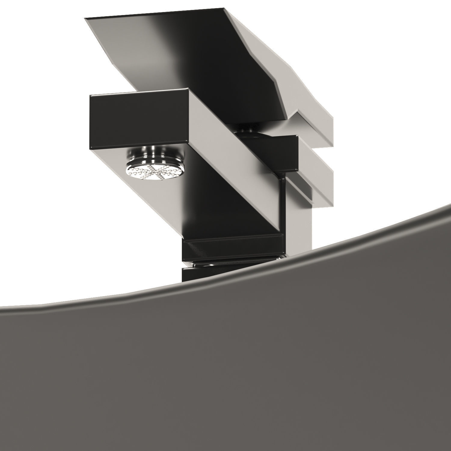 Black Wash basin 3D model_2