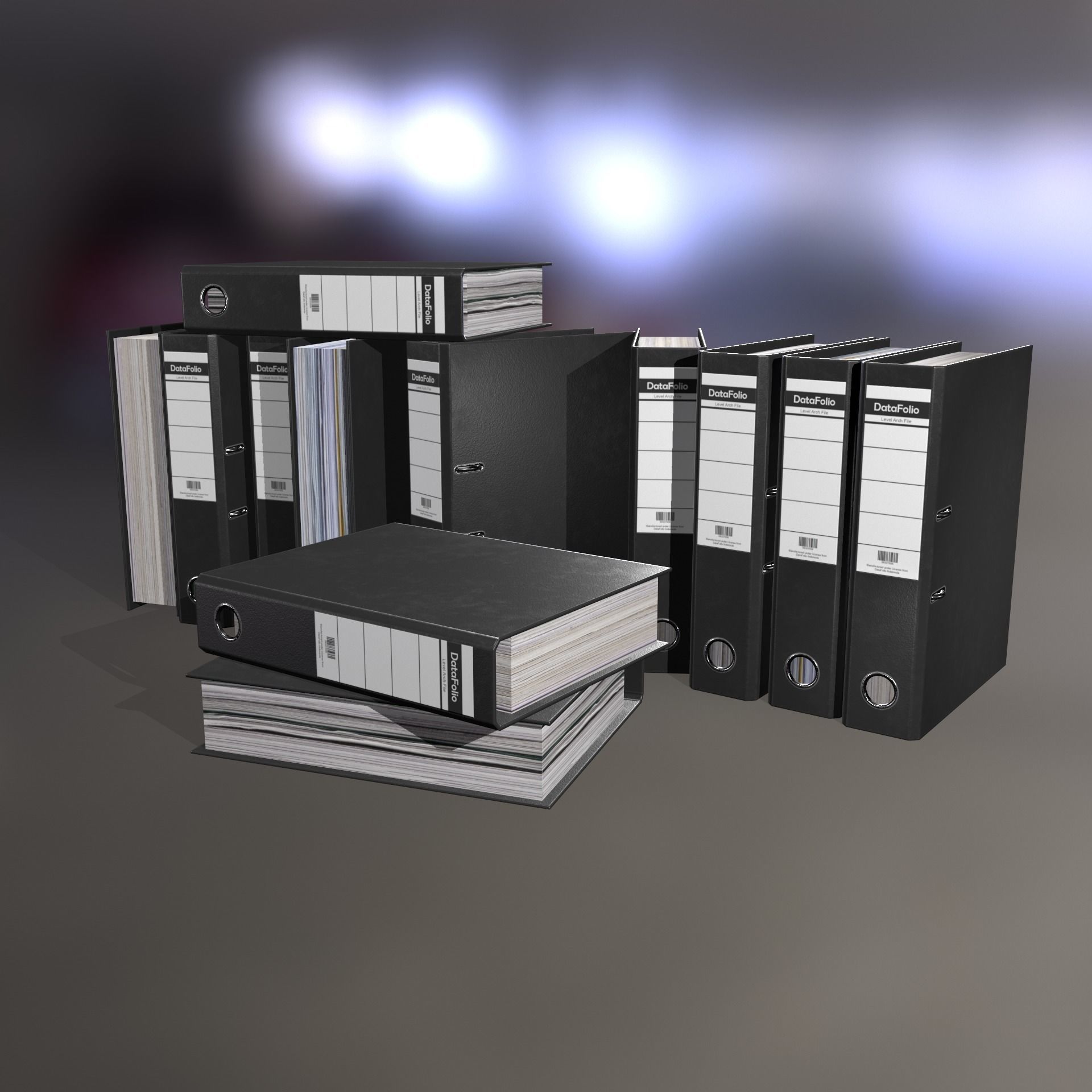 Ring Binder Folder Low-poly 3D model_1