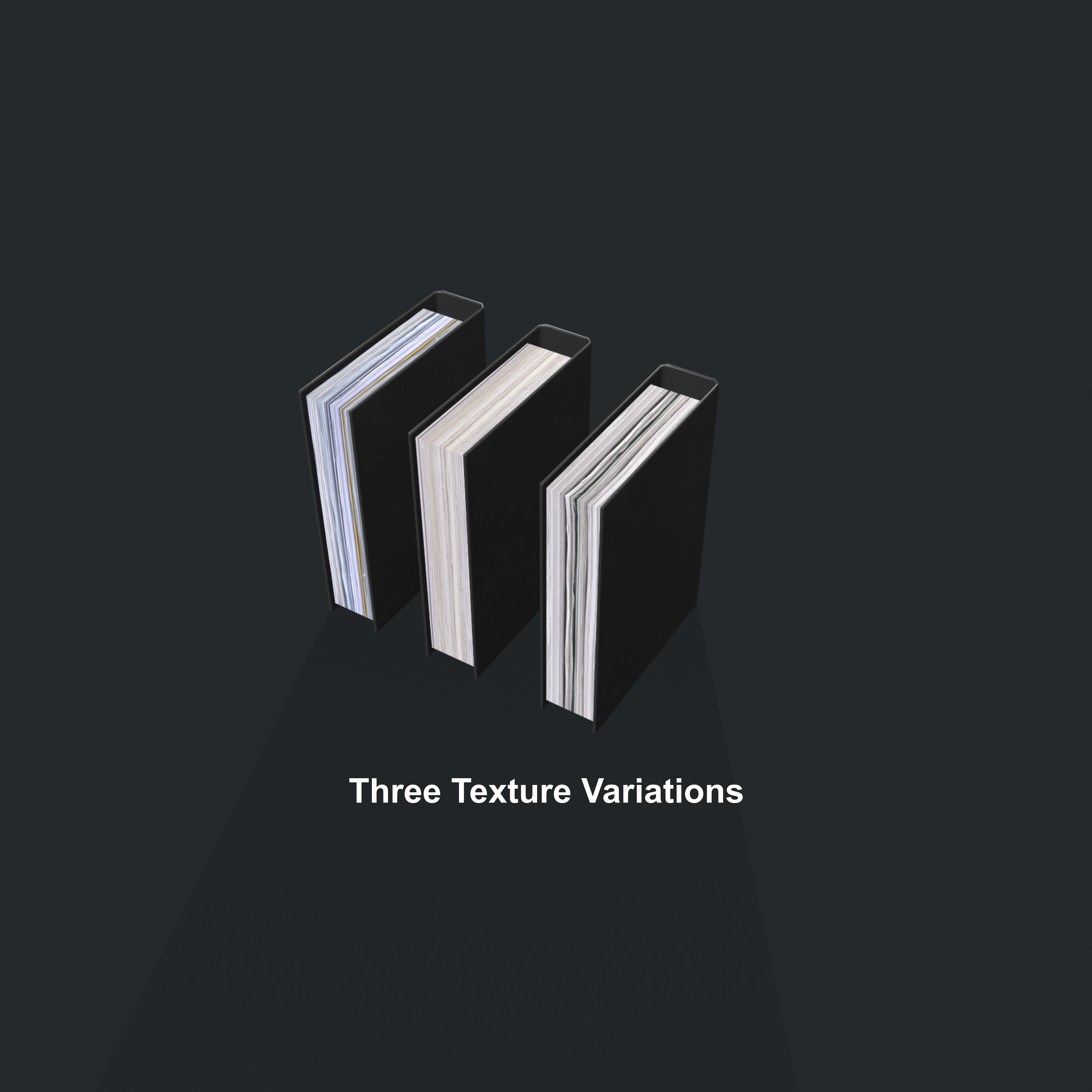 Ring Binder Folder Low-poly 3D model_8