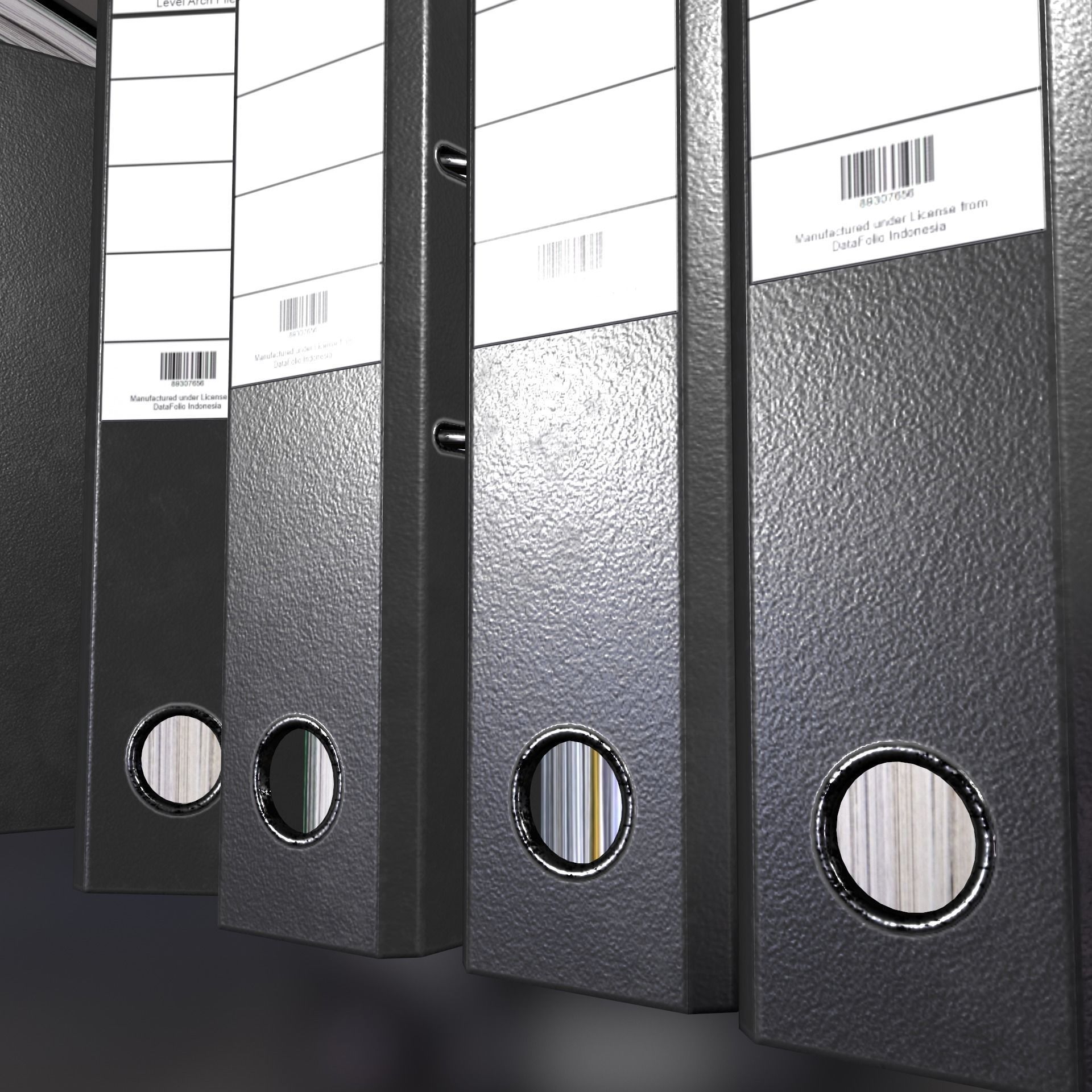 Ring Binder Folder Low-poly 3D model_6