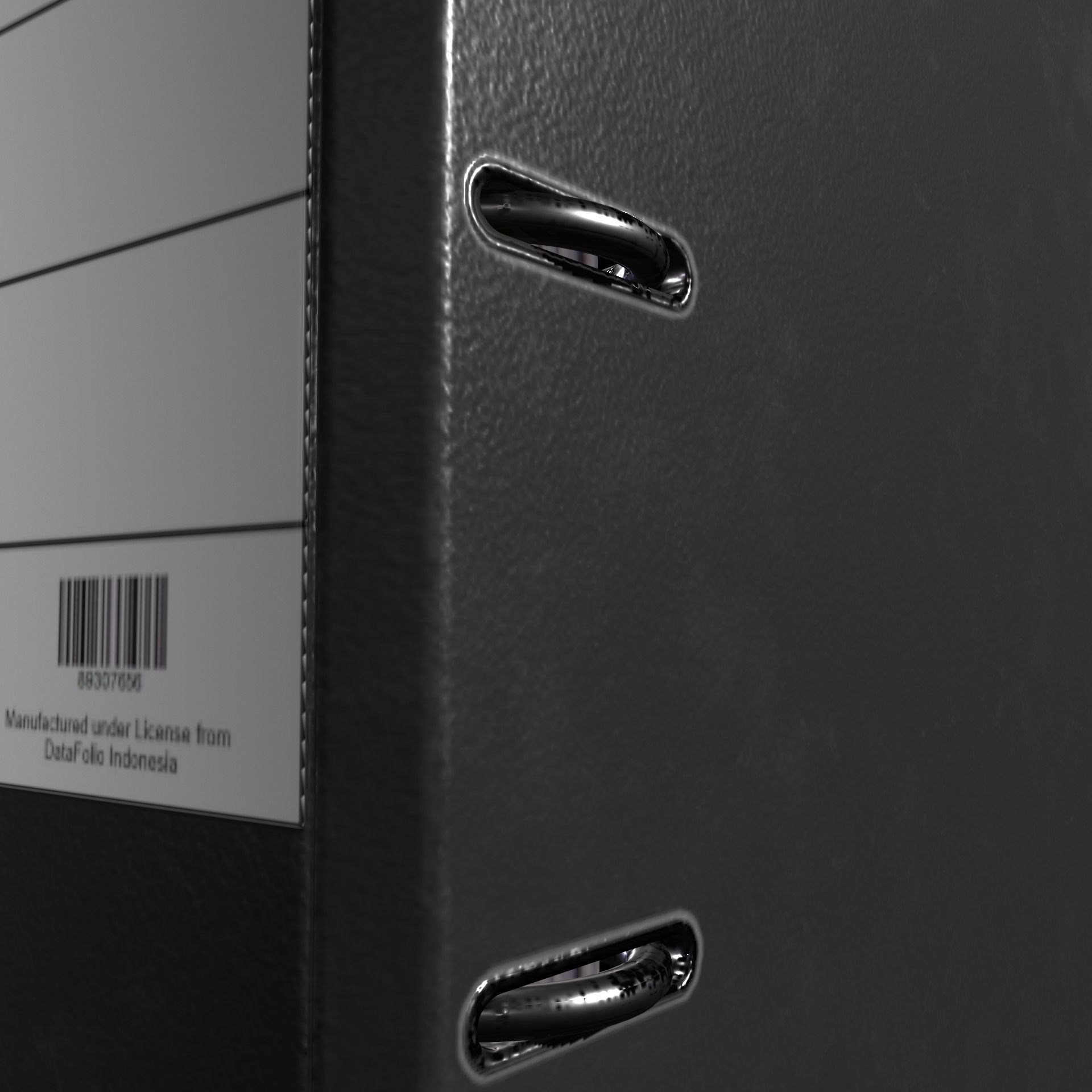 Ring Binder Folder Low-poly 3D model_7