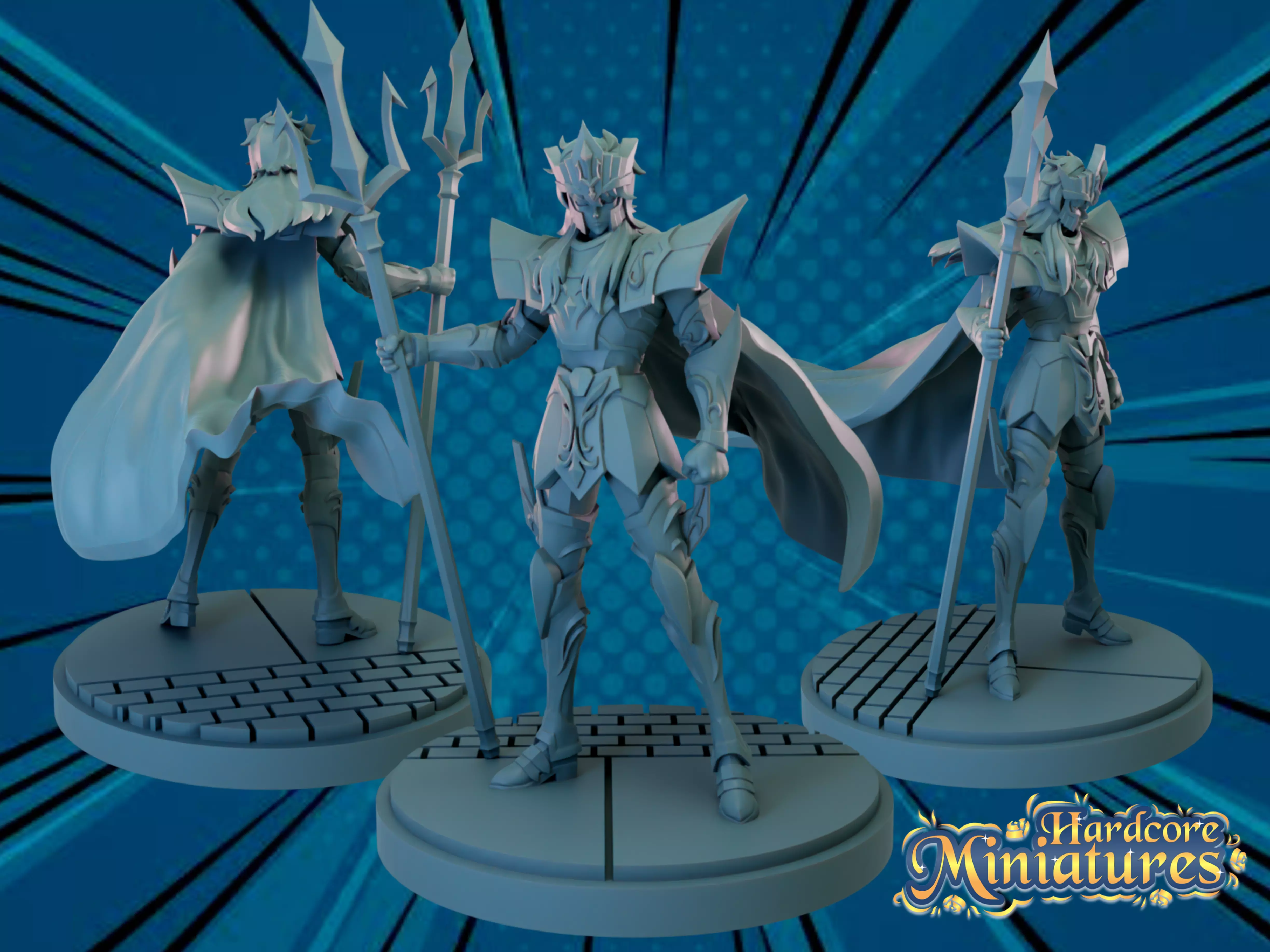 MARVEL CRISIS PROTOCOL POSEIDON PRESUPPORTED INCLUDED 3D print model_0