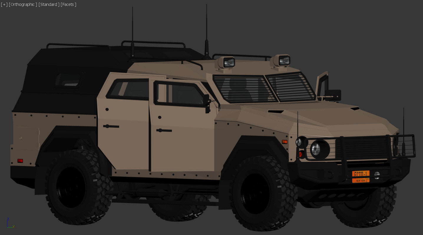 armored suv 3D model_6
