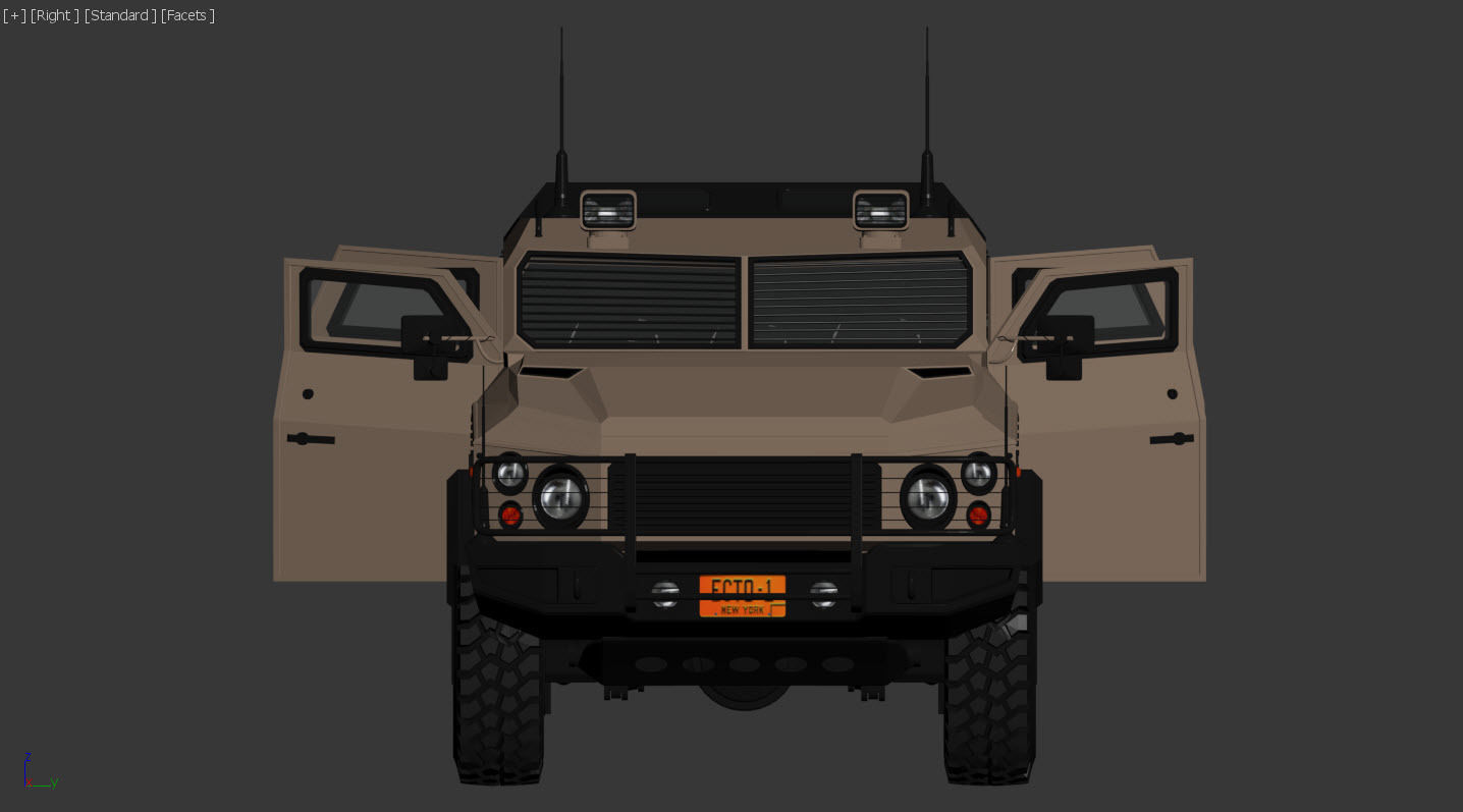 armored suv 3D model_7