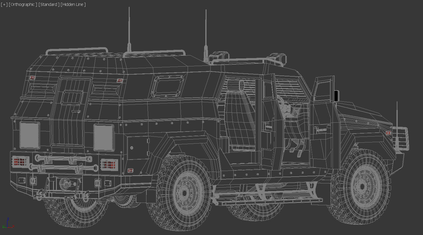 armored suv 3D model_10