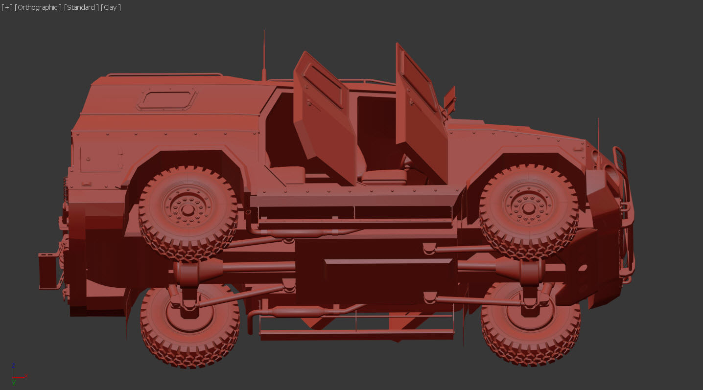 armored suv 3D model_16