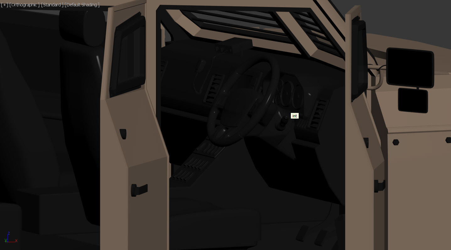 armored suv 3D model_8