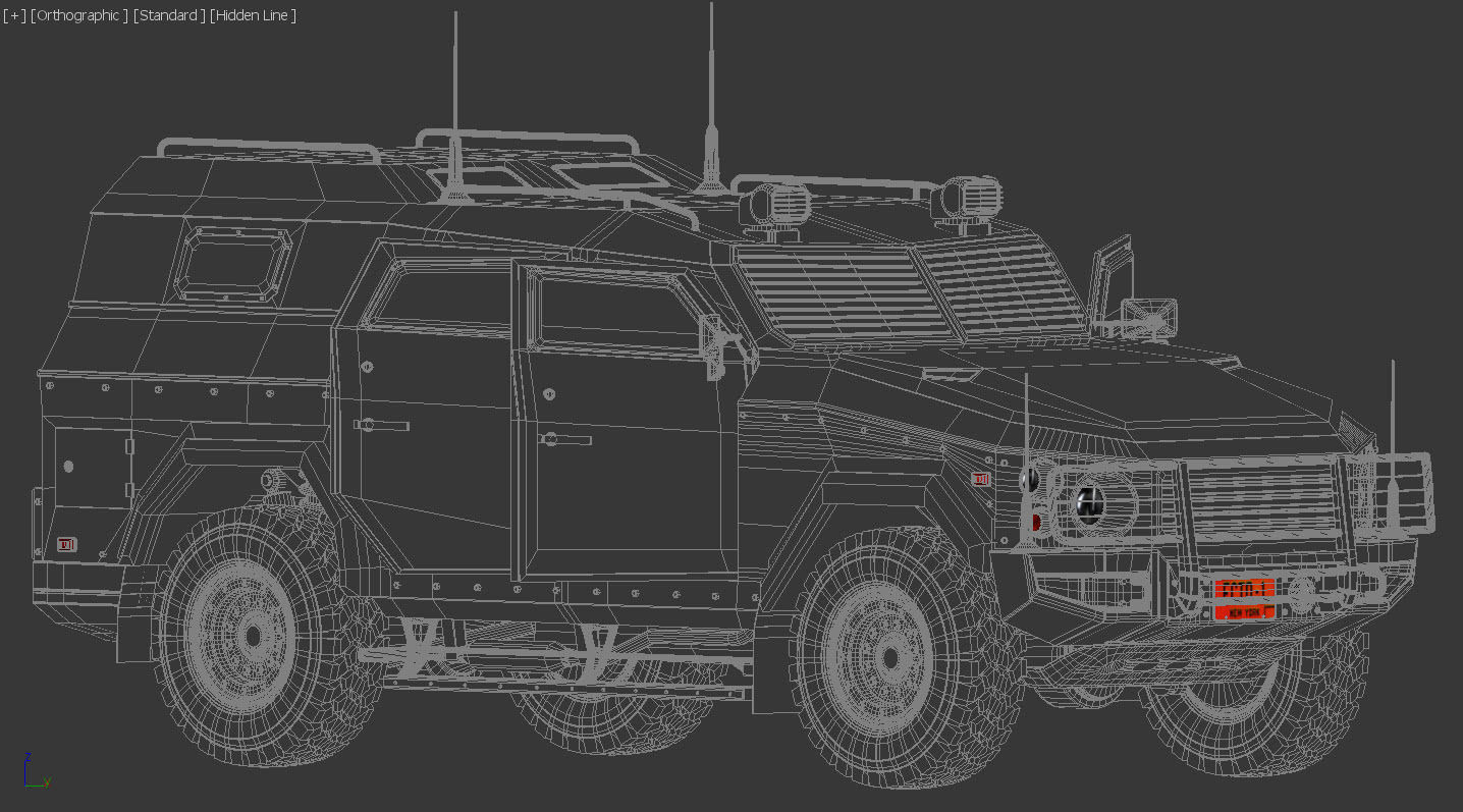 armored suv 3D model_12